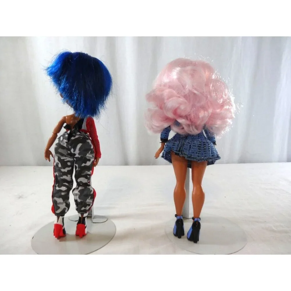 LOL Surprise OMG Uptown Girl Pink Hair And Downtown BB Fashion Dolls‎ LOT